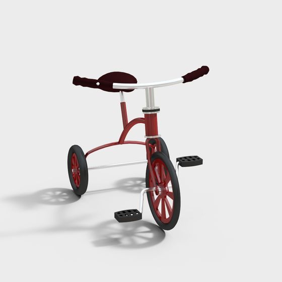 Playful Children's Tricycle 3D model for Creative Projects