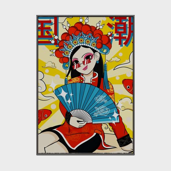 Elegant Peking Opera Character 3D model for Creative Projects