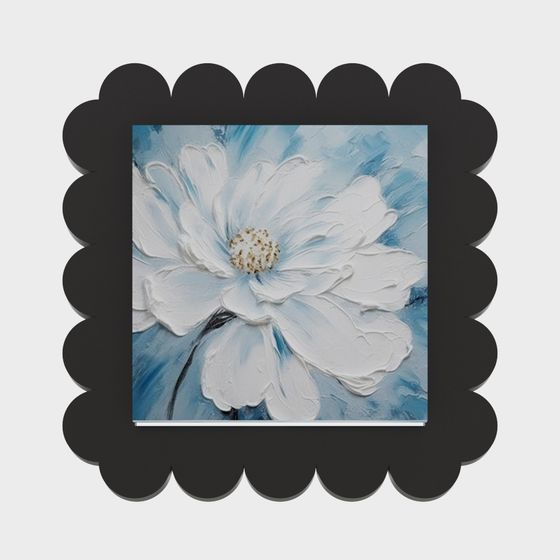 Snow White Flower 3D model