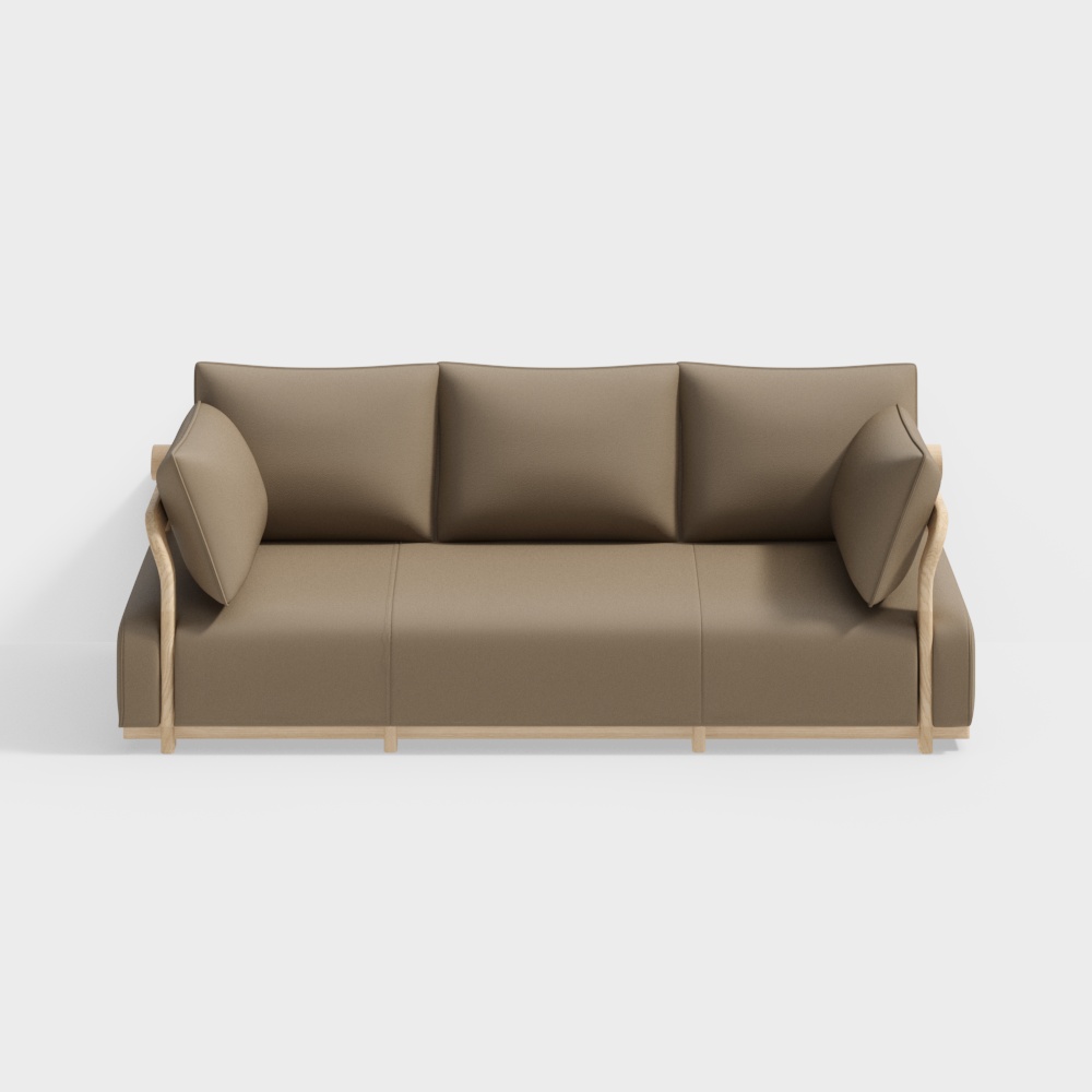 オリジナルクラフトマン - ソリッドウッドシリーズ - 1043-3 3人掛けソファ