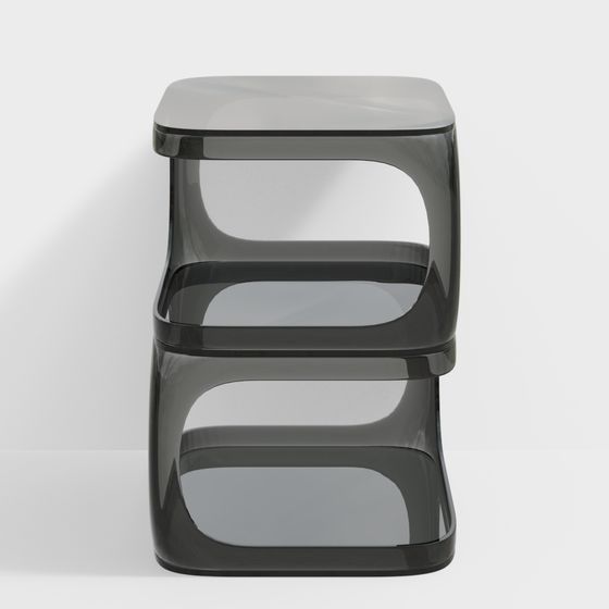 Transparent Step Stool 3D model for Modern Design