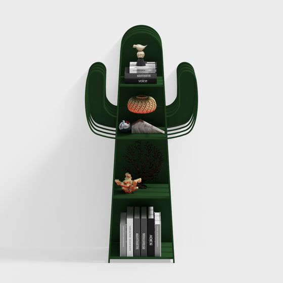 Cactus Shelf 3D model for Creative Spaces