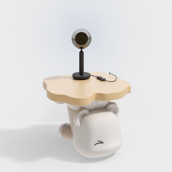 Cute Cow Little Table 3D model