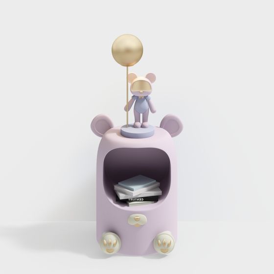 Charming Bear Storage Cabinet 3D model