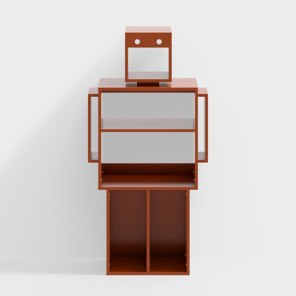 Urban Shelf 3D Model – Low-Poly Modern Design