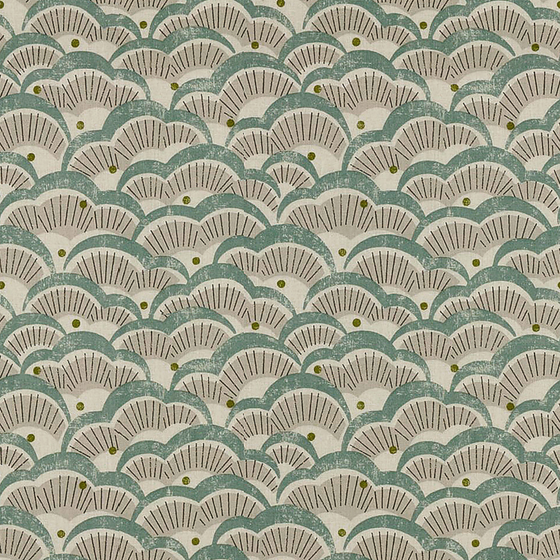 Chinese Wavy Print Wallpaper 3D Model