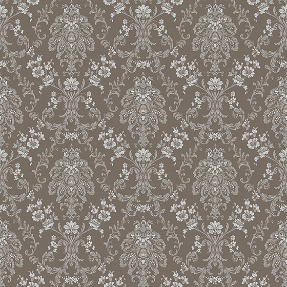 Elegant Black European Classic Pattern Wallpaper 3D Model