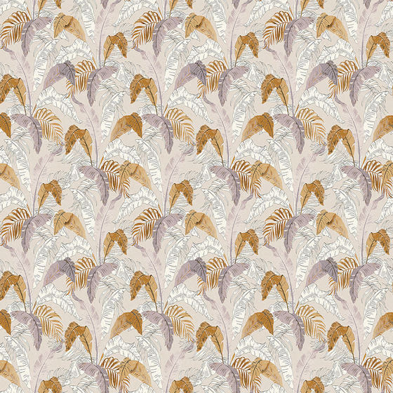 Modern Fresh Green Plant Print Wallpaper 3D Model