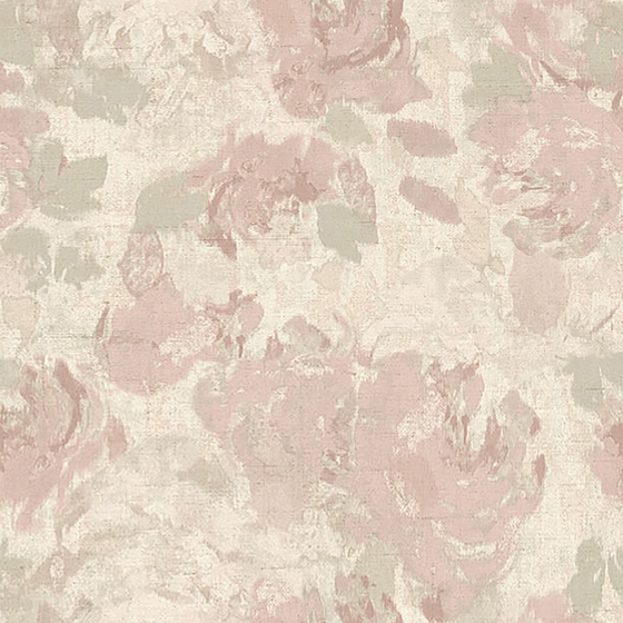 Charming Vintage Plant-Based Parquet Wallpaper 3D Model