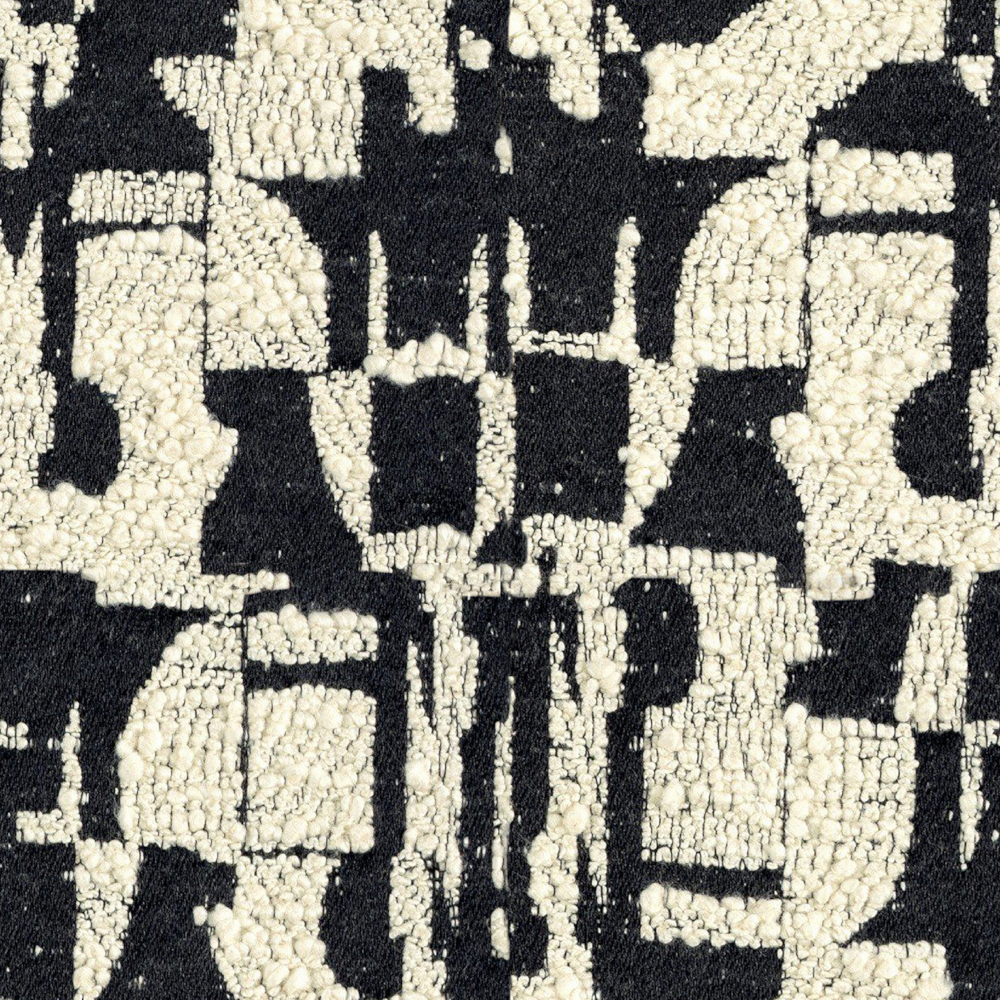 Black and white abstract plush wall cloth (1000*1000)