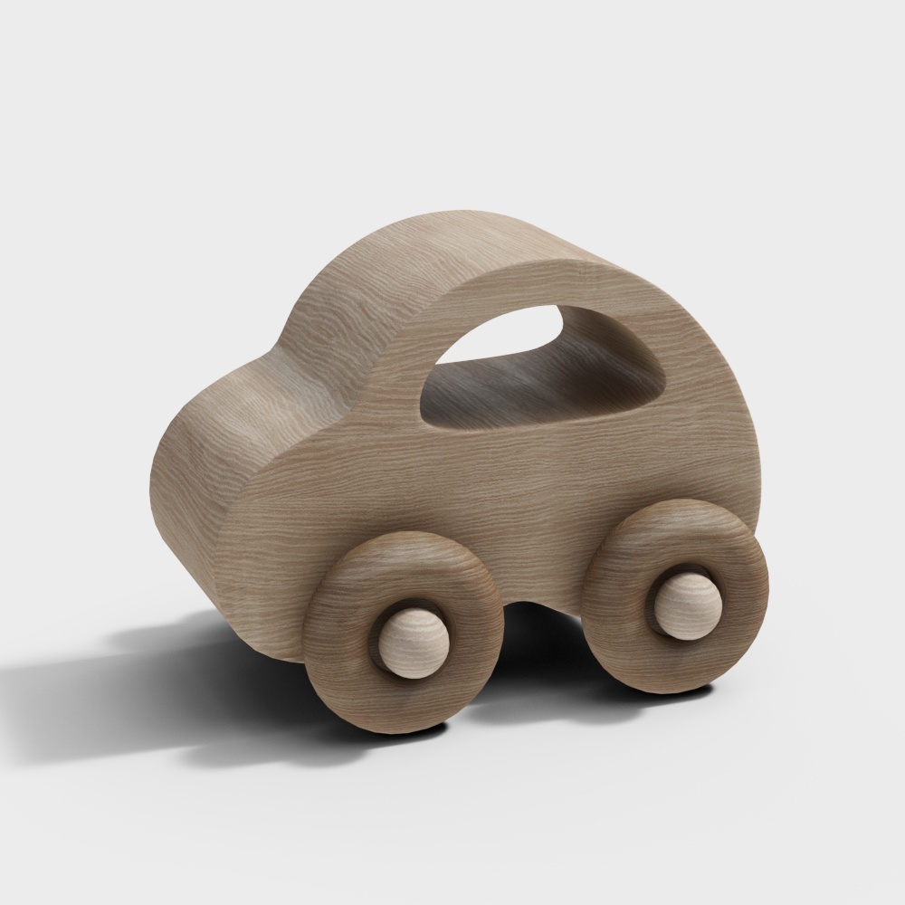 Charming Low Poly Car 3D Model for Creative Projects