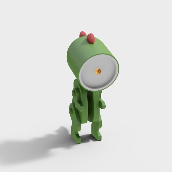 Unique Alien Green Character 3D model