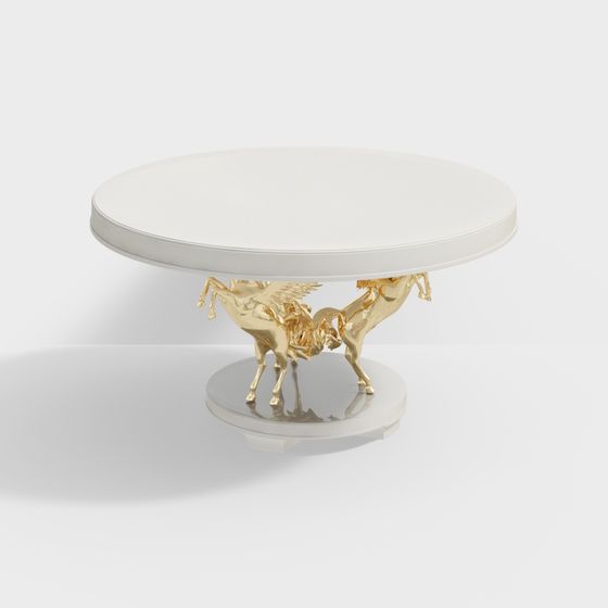 Golden Pegasus Table 3D Model