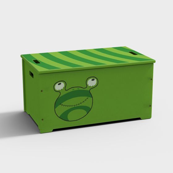Charming Cartoon Storage Box 3D model