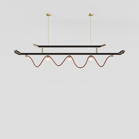 Stylish Chandelier 3D model for Creative Spaces