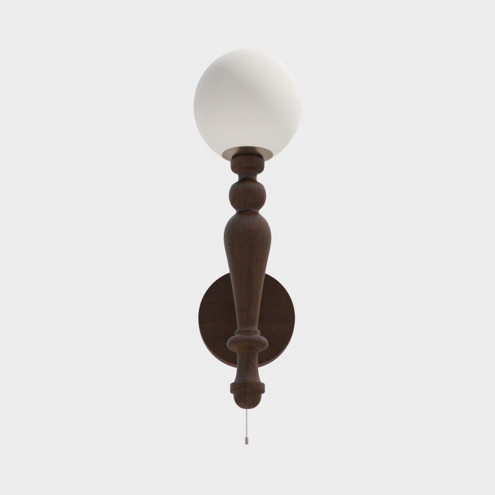 Wooden Sconce 3D Model – Minimalist Wood Lamp
