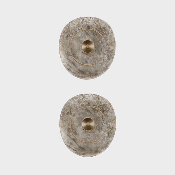 Vintage Wall Sconces 3D Model in Gray