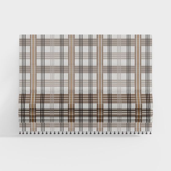 Plaid Carpet 3D model for Modern Spaces