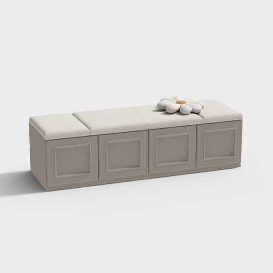 Simple Storage Bench 3D model
