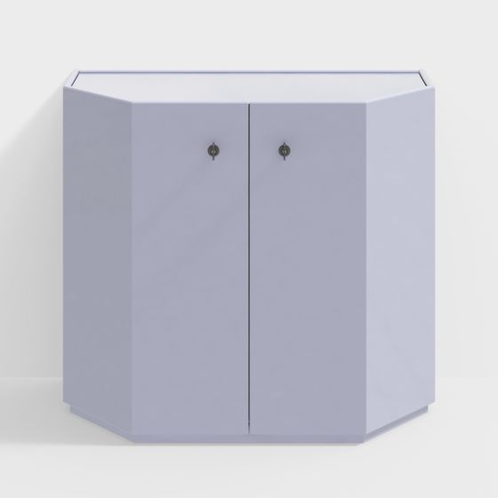 Lavender Corner Cabinet 3D model