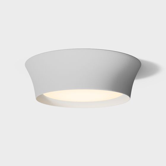 Gray Modern Bedroom Ceiling Lights 3D Model