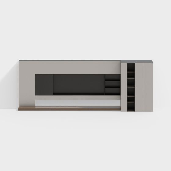 Urban Shelf 3D model for Contemporary Spaces