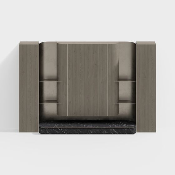 Minimalist Bookshelf 3D model