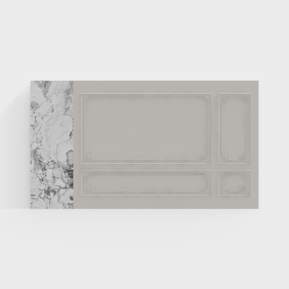 French plaster background wall