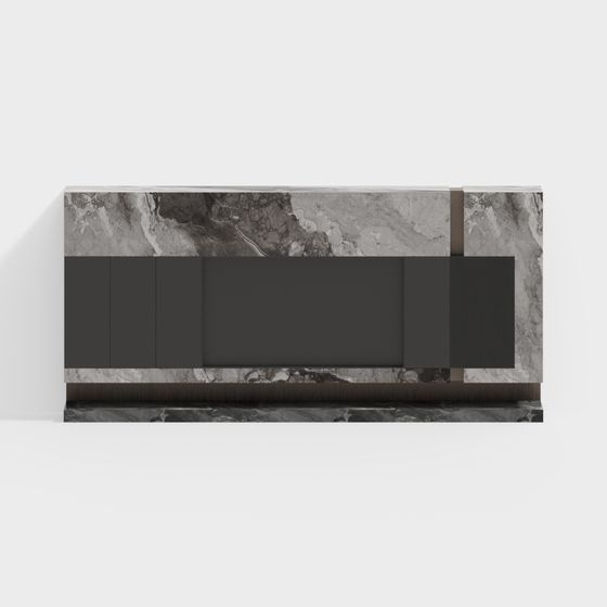 현대 TV 배경 벽