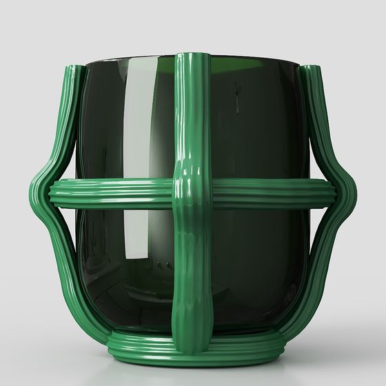 Cassina Сестьер Зеленая ваза