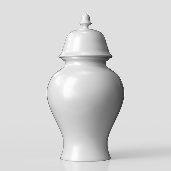 Elegant Low-Poly Jar 3D Model