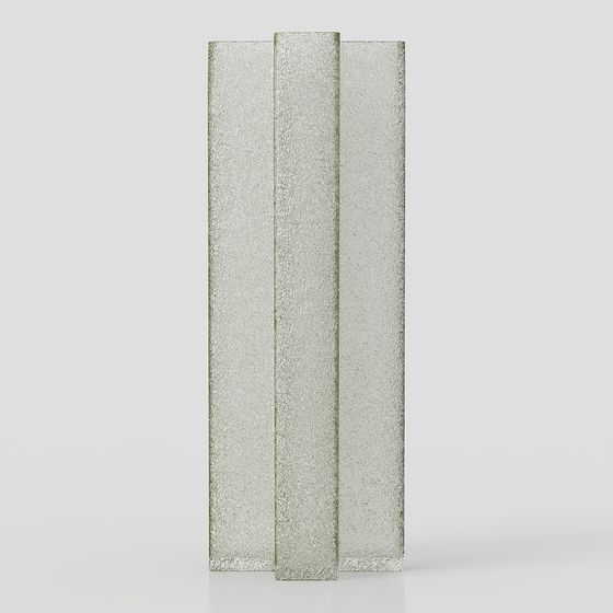 Зеленая стеклянная ваза Cassina CROSS