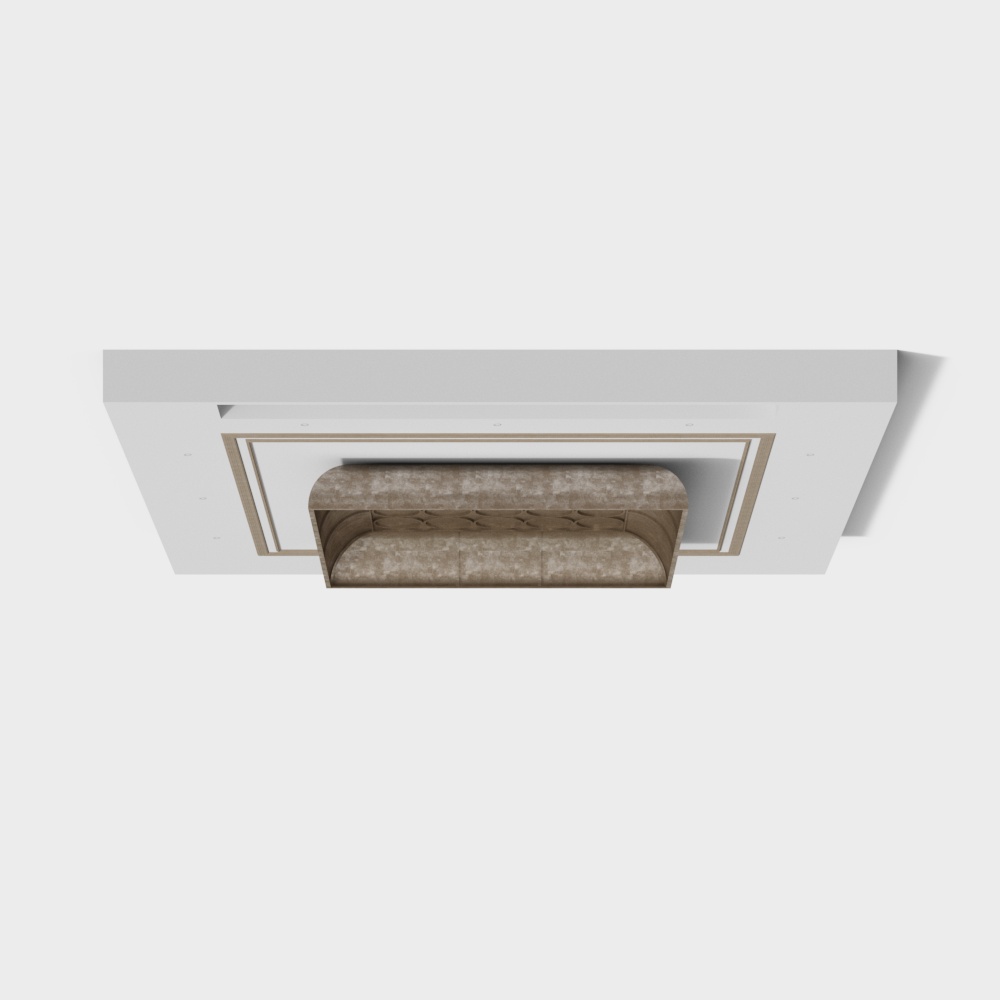 American retro casual living room ceiling