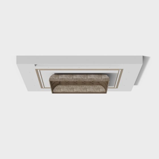 Urban Bench 3D model for Modern Aesthetic Design