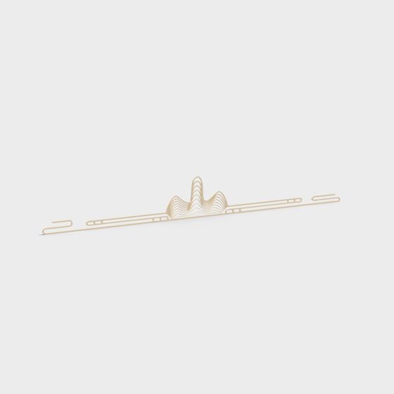 City Silhouette Low-Poly 3D Model