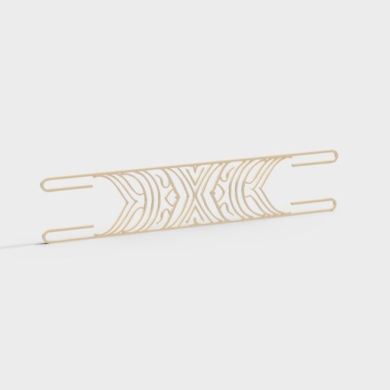 Streamlined Metal Rack 3D model