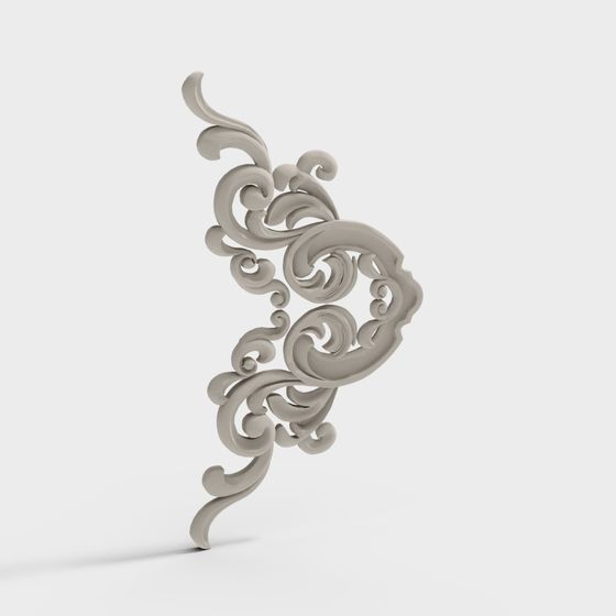 Volute Scroll 3D model