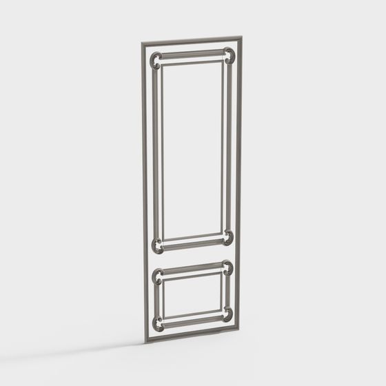 Elegant Art Deco Door 3D model