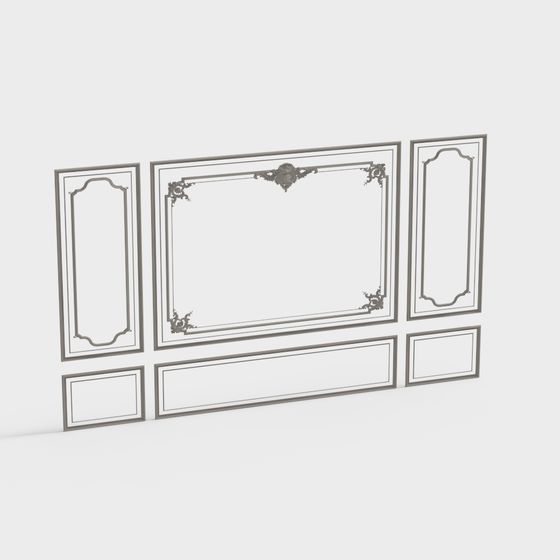 Elegant Panel Set 3D model