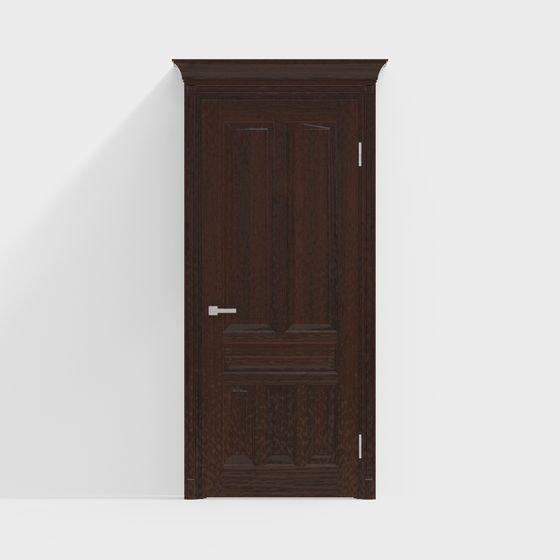 Vintage Oak Door 3D model for Modern Spaces