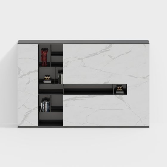 Urban Marble Sideboard 3D model for Contemporary Spaces