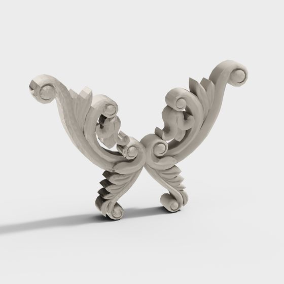 Victorian Scroll 3D model