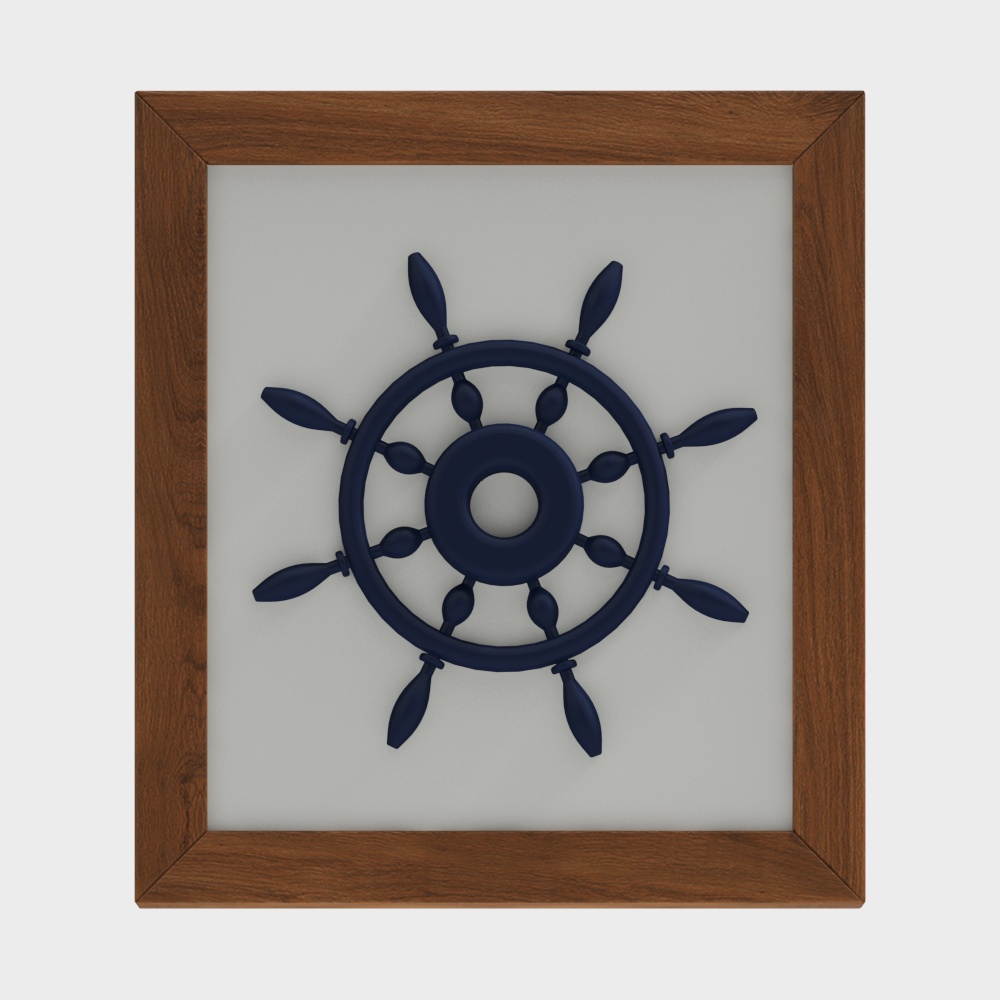 White decorative painting