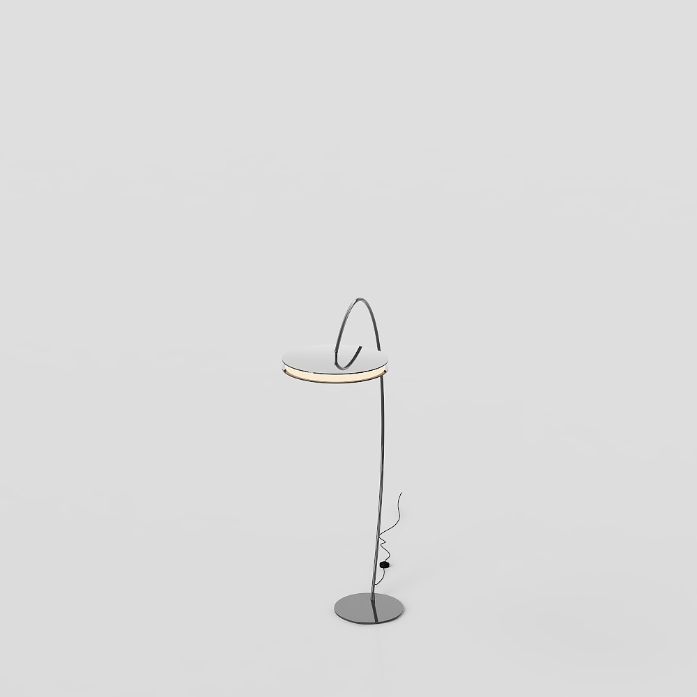 Black floor lamp