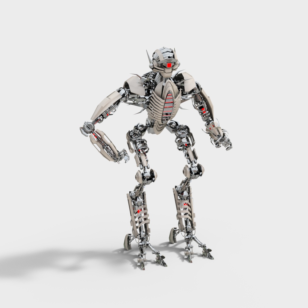 Futuristic Mechanical Warrior 3D model
