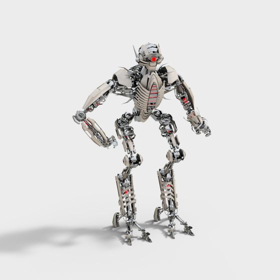 Futuristic Mechanical Warrior 3D model