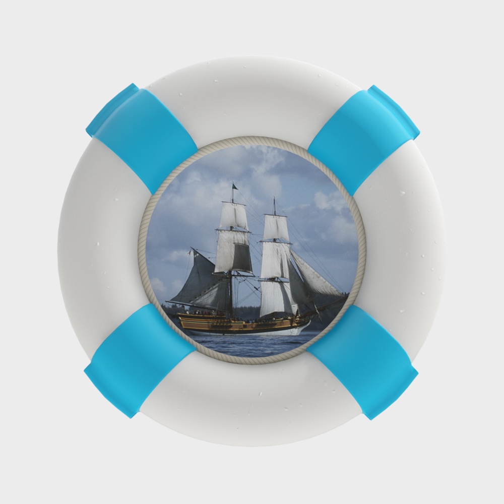 흰색 장식 수영 원