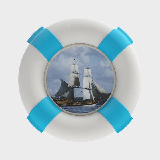 흰색 장식 수영 원