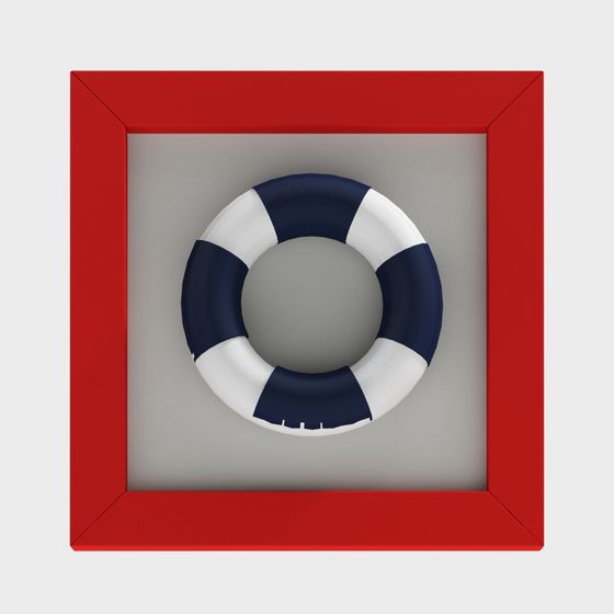 Realistic Lifebuoy 3D model for Creative Projects