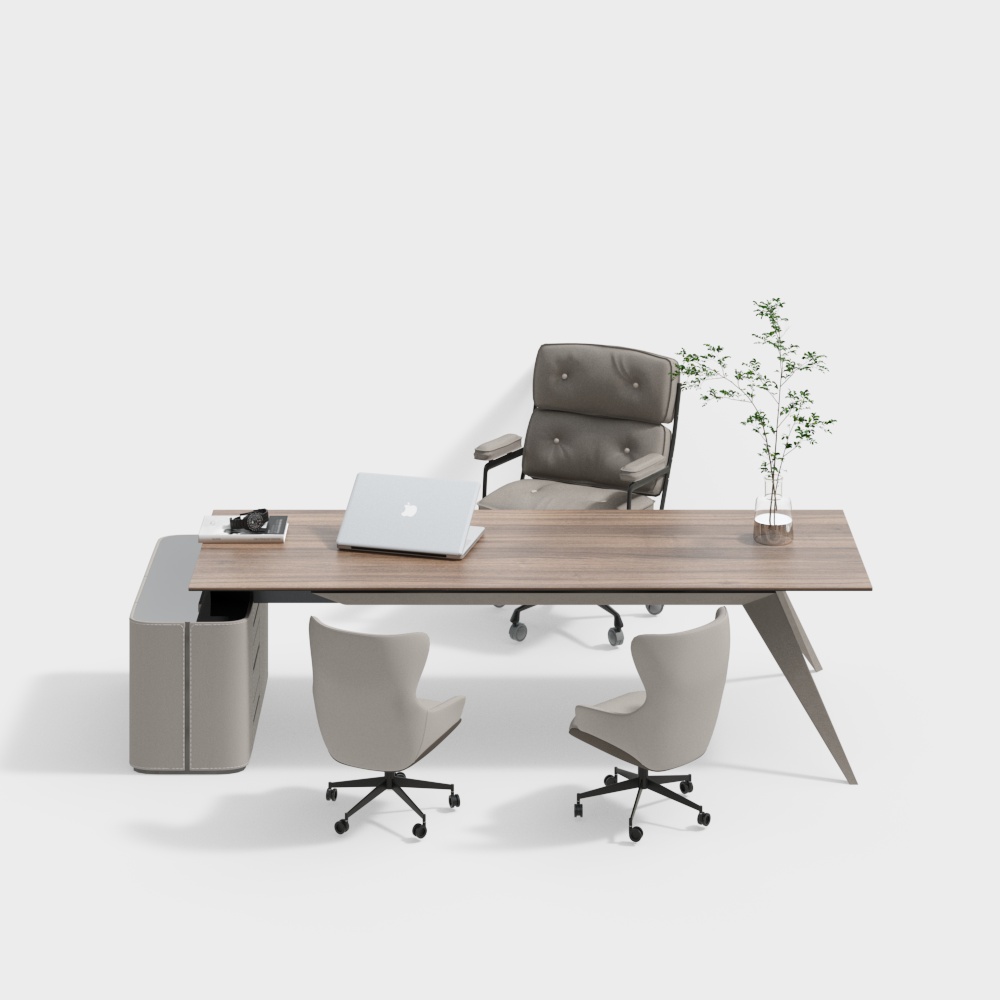 Grey desk set